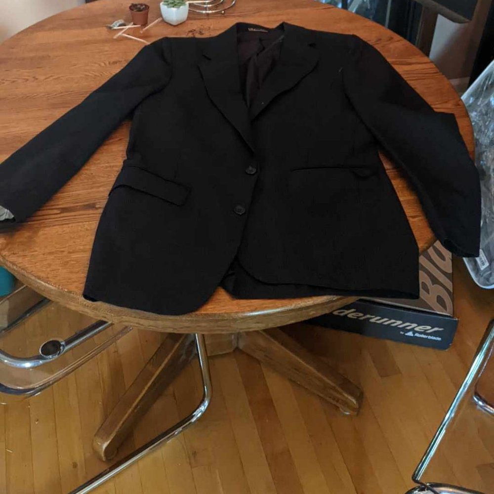 Stafford gray suit coat size 36